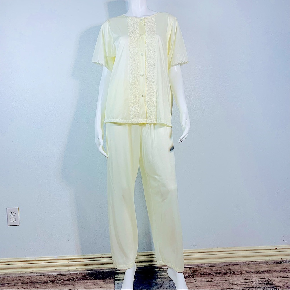 New Vintage Retro 2pc Sears Carriage Court satin feel pajamas sleepwear …